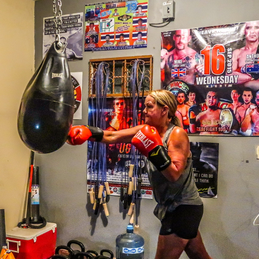 Boxing training in Mexico