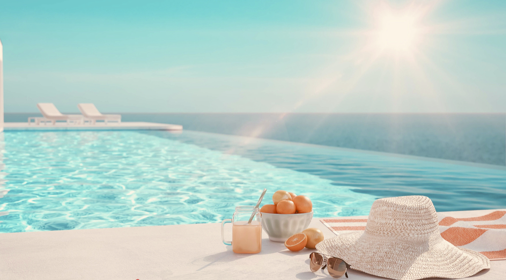 infinity swimming pool, Crete