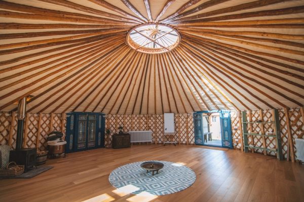 Mongolian yurt for group work