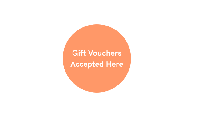 Accepts gift vouchers